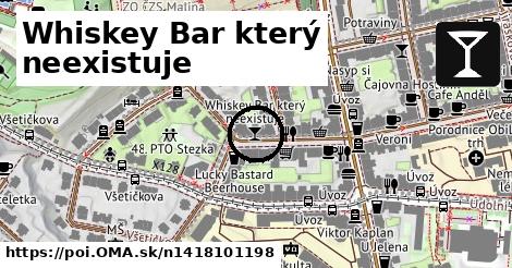 Whiskey Bar který neexistuje