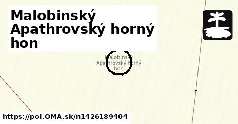 Malobinský Apathrovský horný hon