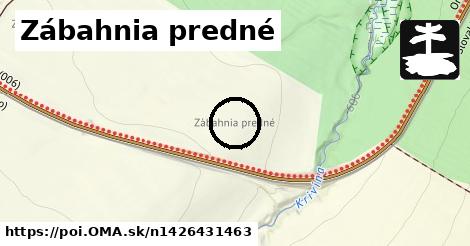 Zábahnia predné