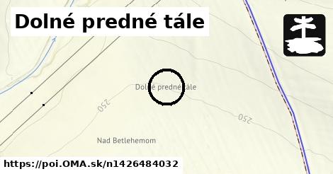 Dolné predné tále