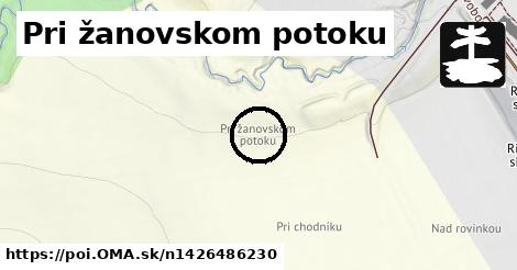 Pri žanovskom potoku