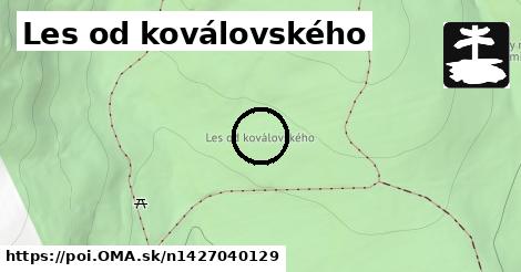 Les od koválovského