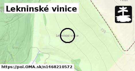 Lekninské vinice