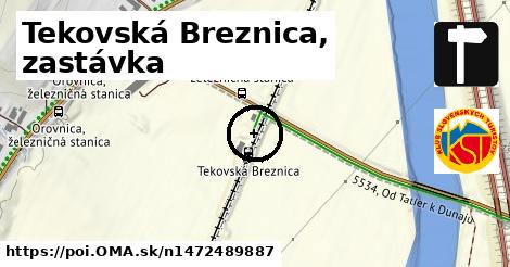 Tekovská Breznica, zastávka