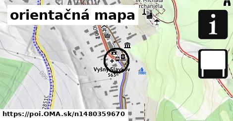 orientačná mapa