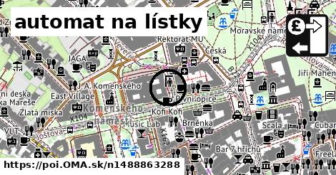 automat na lístky