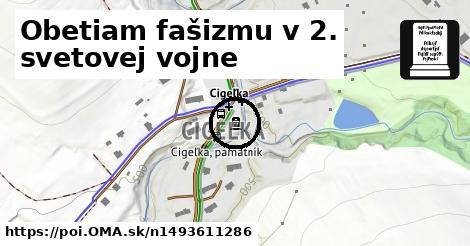 Obetiam fašizmu v 2. svetovej vojne