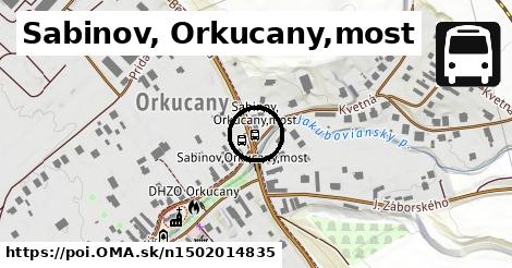 Sabinov, Orkucany,most