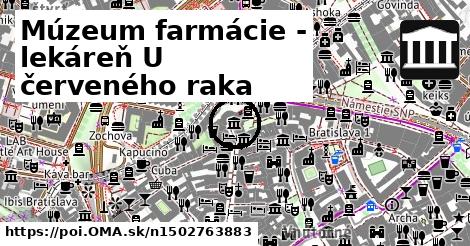 Múzeum farmácie - lekáreň U červeného raka