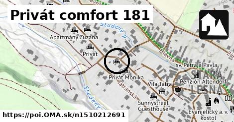 Privát comfort 181