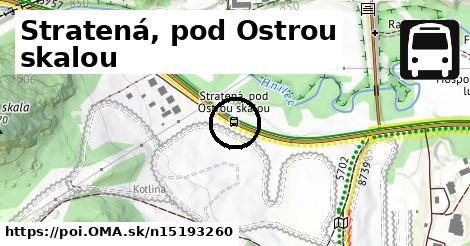 Stratená, pod Ostrou skalou