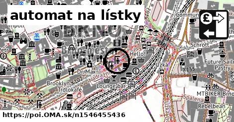 automat na lístky