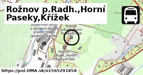 Rožnov p.Radh.,Horní Paseky,Křížek