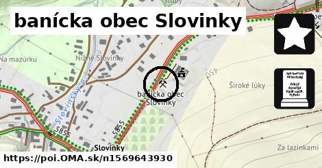 banícka obec Slovinky