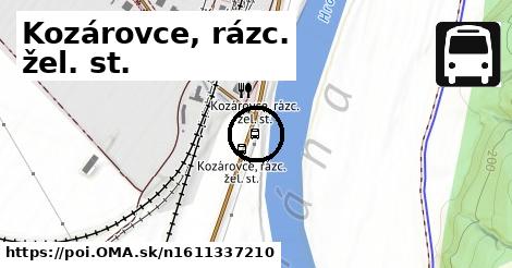 Kozárovce, rázc. žel. st.