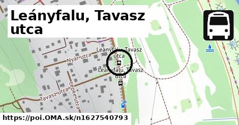 Leányfalu, Tavasz utca