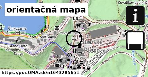 orientačná mapa