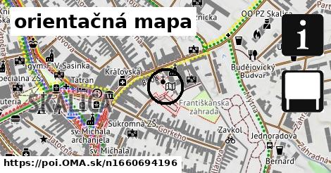 orientačná mapa