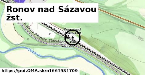 Ronov nad Sázavou žst.