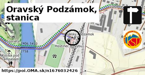 Oravský Podzámok, stanica