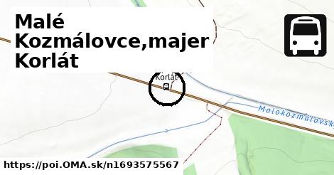 Malé Kozmálovce,majer Korlát