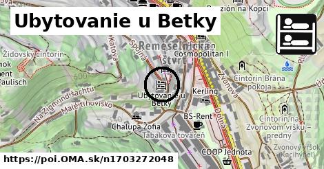 Ubytovanie u Betky