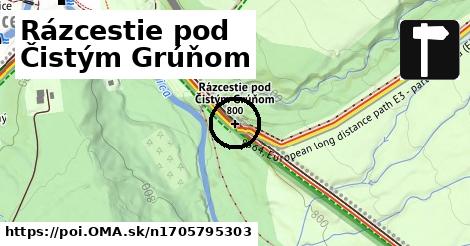 Rázcestie pod Čistým Grúňom