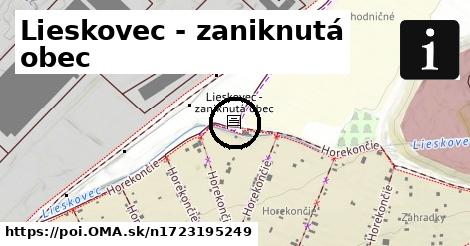 Lieskovec - zaniknutá obec