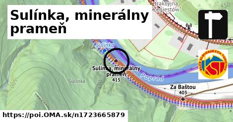 Sulínka, minerálny prameň