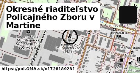 Okresné riaditeľstvo Policajného Zboru v Martine