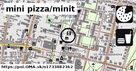 mini pizza/minit