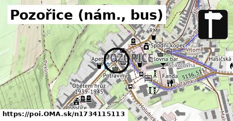 Pozořice (nám., bus)