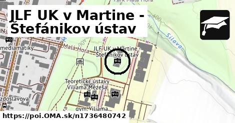 JLF UK v Martine - Štefánikov ústav