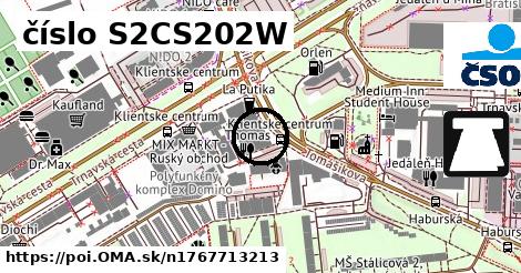 číslo S2CS202W