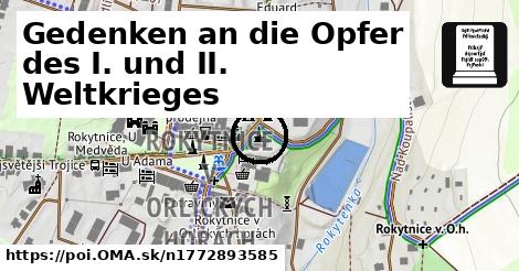 Gedenken an die Opfer des I. und II. Weltkrieges