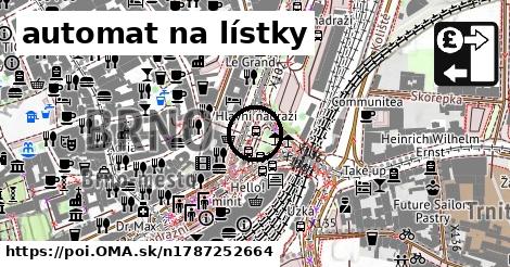 automat na lístky