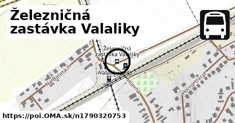 Železničná zastávka Valaliky