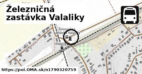 Železničná zastávka Valaliky