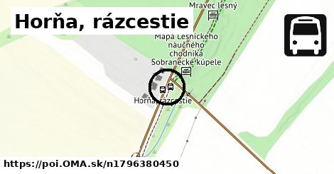 Horňa, rázcestie