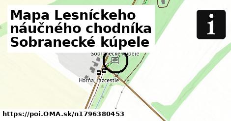 Mapa Lesníckeho náučného chodníka Sobranecké kúpele