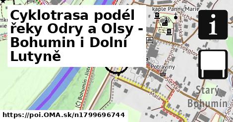 Cyklotrasa podél řeky Odry a Olsy - Bohumin i Dolní Lutyně