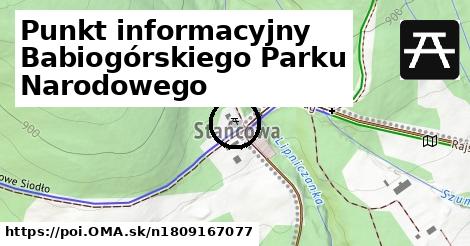 Punkt informacyjny Babiogórskiego Parku Narodowego