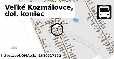 Veľké Kozmálovce, dol. koniec