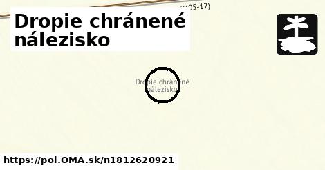 Dropie chránené nálezisko