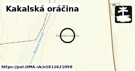 Kakalská oráčina