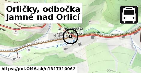 Orličky, odbočka Jamné nad Orlicí