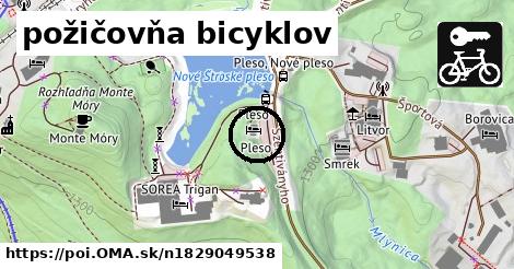 požičovňa bicyklov