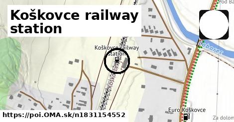 Koškovce railway station