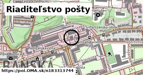 Riaditeľstvo pošty