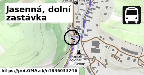 Jasenná, dolní zastávka